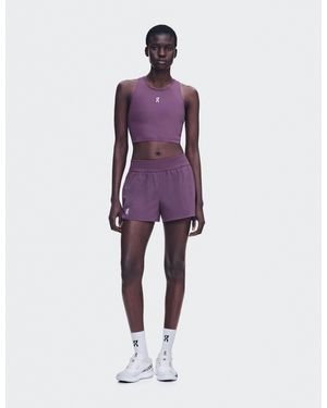 On Shoes Court Crop Top - Purple