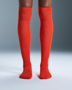 On Shoes Terry Sock Knee High - Red