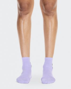 On Shoes Logo Sock Mid 3P - White