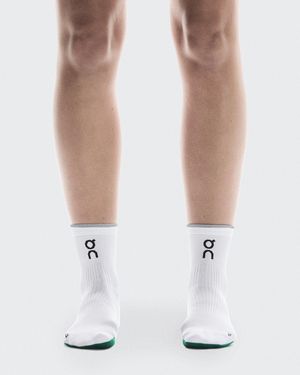 On Shoes Elite Run Sock Mid - White