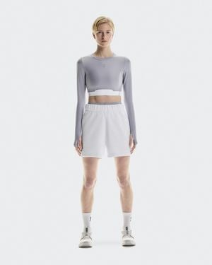 On Shoes Train Lg Sleeve Crop - White