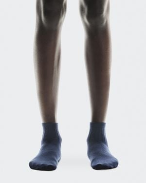 On Shoes Logo Sock Mid 3P - Blue