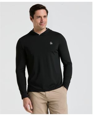 Original Penguin Performance Earl Golf Hoodie In Caviar - Black