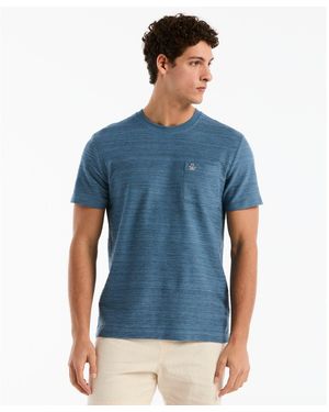 Original Penguin Space Dyed Slub T-shirt In Copen Blue