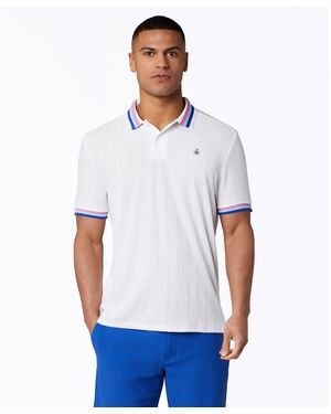 Original Penguin Performance Terry Golf Polo In Bright White
