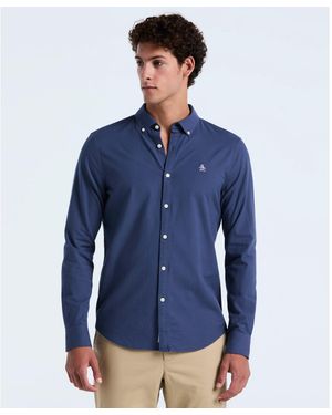 Original Penguin Oxford Shirt In Sargasso Sea - Blue