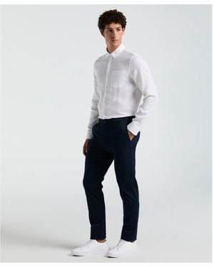 Original Penguin Slim Fit Chinos In Dark Sapphire - Grey