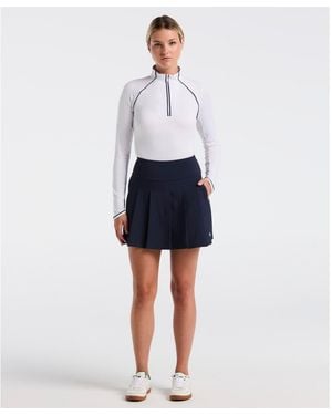 Original Penguin Women's Pleated 17" Golf Skort In Black Iris - Blue