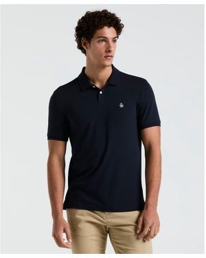 Original Penguin Daddy Pique Polo Shirt In Dark Sapphire - Blue
