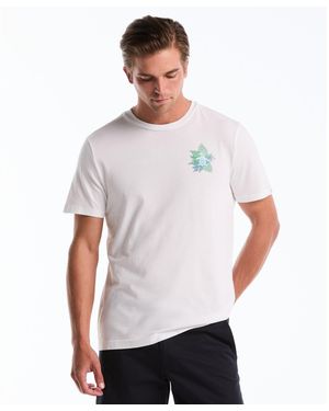 Original Penguin Breeze Block Graphic T-shirt In Bright White