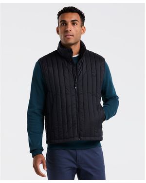 Original Penguin Quilted Gilet In Dark Sapphire - Blue