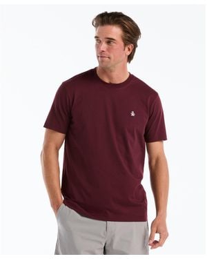 Original Penguin Sticker Pete Logo T-shirt In Port Royale - Red