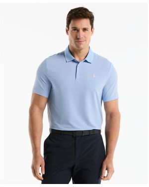 Original Penguin Seersucker Driver's Golf Polo In Baby Blue Jay