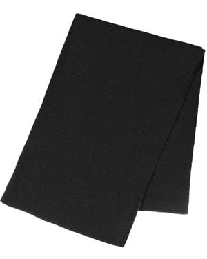 Original Penguin Henry Flat Knitted Scarf In Black