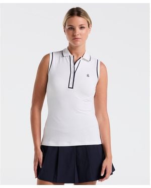 Original Penguin Women's Veronica Sleeveless Golf Polo In Bright White