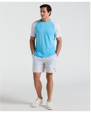 Original Penguin Performance 7" Tennis Shorts In Bright White - Blue