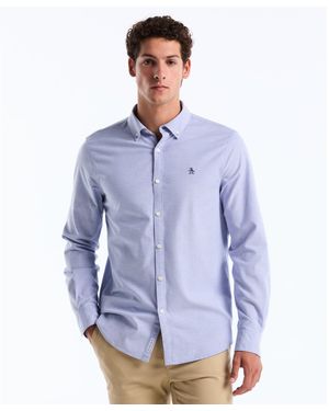 Original Penguin Oxford Shirt In Amparo Blue