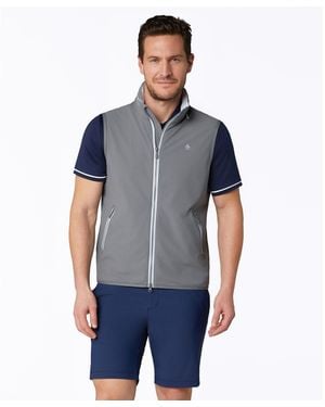 Original Penguin Legacy Golf Wind Vest In Quiet Shade - Blue