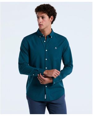 Original Penguin Oxford Shirt In Reflecting Pond - Blue