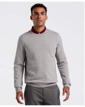 Original Penguin Sticker Pete Sweatshirt In Rain Heather - Grey