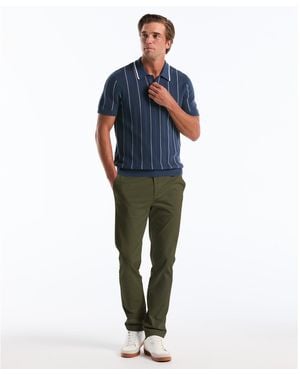 Original Penguin Slim Fit Chinos In Dusty Olive - Blue