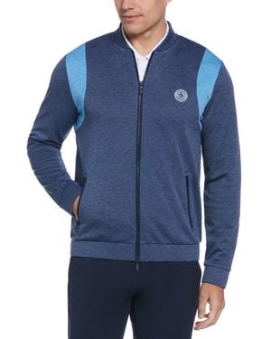 Original Penguin Colour Block 80's Bomber Jacket - Blue