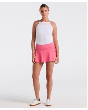 Original Penguin Women's Jacquard Tennis Skort In Camellia Rose - Red