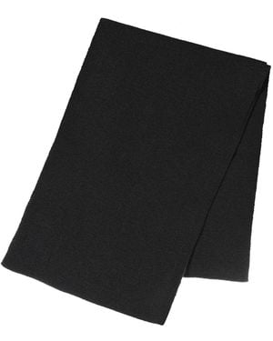 Original Penguin Henry Flat Knitted Scarf In Black