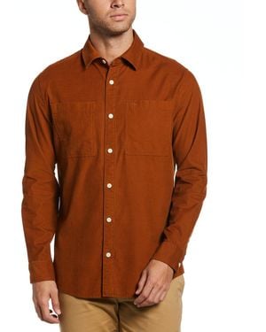 Original Penguin Double Pocket Corduroy Overshirt - Brown