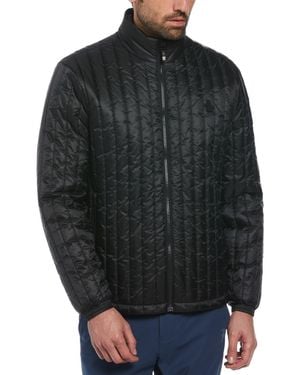 Original Penguin Quilted Jacket In True Black
