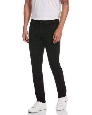 Original Penguin Dyed Stretch Denim Trousers In Black Overdye