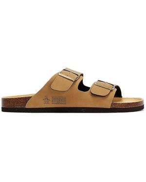 Original Penguin Port Sandal In Natural - Brown
