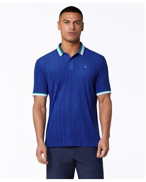 Original Penguin Performance Terry Golf Polo In Surf The Web - Blue