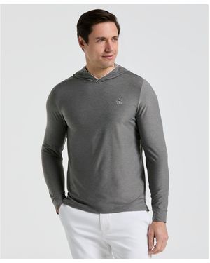 Original Penguin Earl Performance Golf Hoodie In Quiet Grey Heather