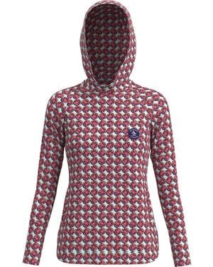 Original Penguin Printed Knit Golf Hoodie - Purple
