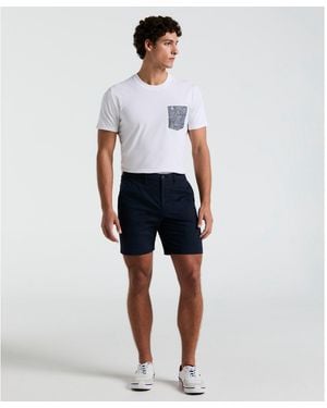 Original Penguin Chino Shorts In Dark Sapphire - Blue