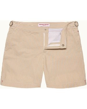 Orlebar Brown Seersucker Stripe Swim Shorts - Natural