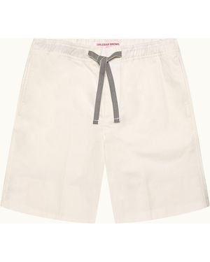 Orlebar Brown Smart Cotton Linen Shorts - Natural