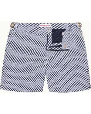 Orlebar Brown Jacquard Print Swim Shorts - Blue