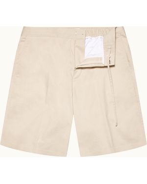 Orlebar Brown Relaxed Fit Bermuda Shorts Woven - Natural