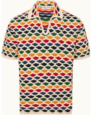 Orlebar Brown Classic Fit Paisley Polo Shirt - Multicolour