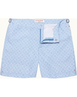 Orlebar Brown Printed Swim Shorts Alchemy-Inspired Design - Blue