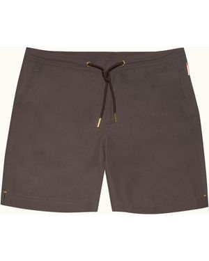 Orlebar Brown Mid-Length Drawcord Swim Shorts - Gray