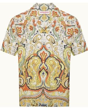 Orlebar Brown Multi Fairground Linen Shirt - Natural