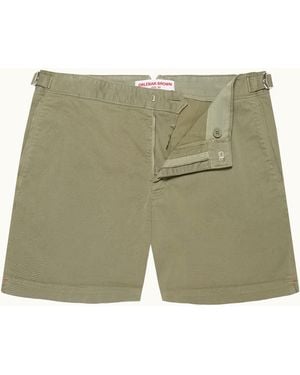 Orlebar Brown Stretch Shorts Relaxed Tailored Style - Green