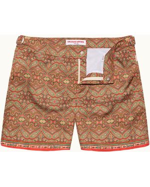 Orlebar Brown Designer Print Swim Shorts - Brown
