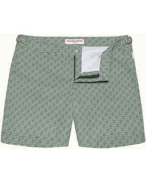Orlebar Brown Portico Printed Swim Shorts - Green