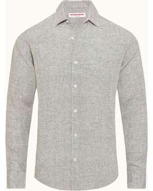 Orlebar Brown Tailored & Linen Shirt - Grey