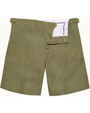 Orlebar Brown Luxurious Tailored Shorts - Green
