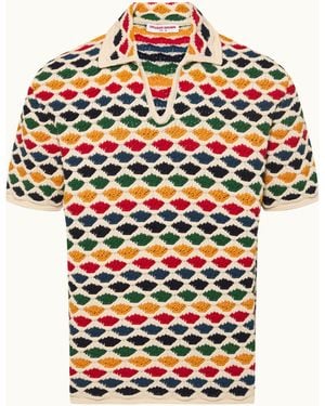 Orlebar Brown Classic Fit Paisley Polo Shirt - Multicolour